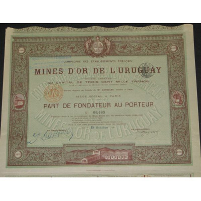 Cie des Ets Français des Mines d'Or de l'Uruguay (PF)