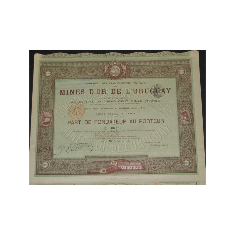 Cie des Ets Français des Mines d'Or de l'Uruguay (PF)