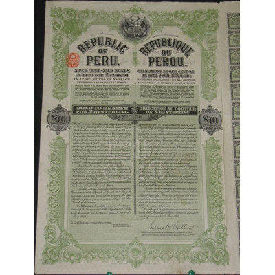 Obligation 5 % Or de 1920