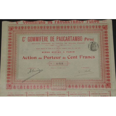 Cie Gommifère de Paucartambo (Pérou)