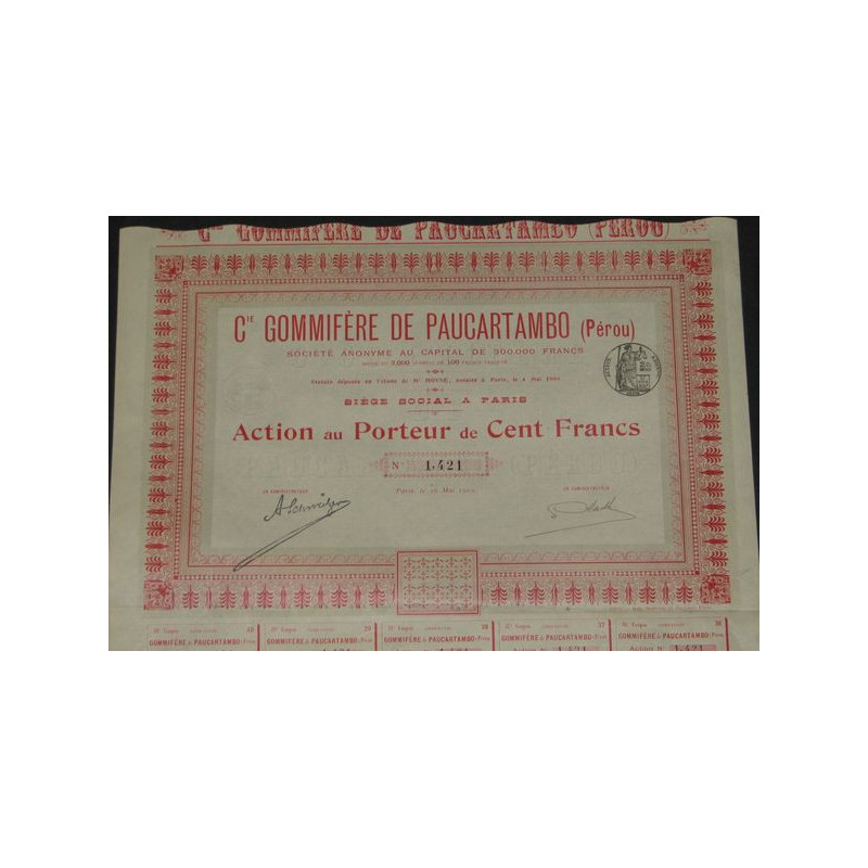 Cie Gommifère de Paucartambo (Pérou)