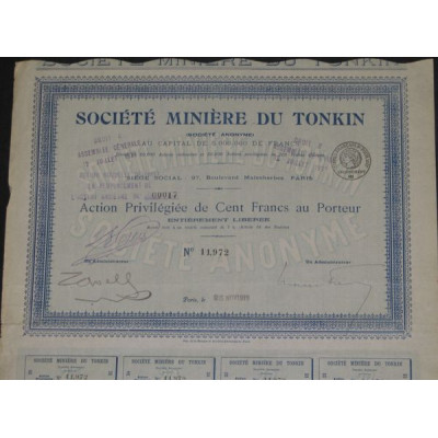 Sté Minière du Tonkin