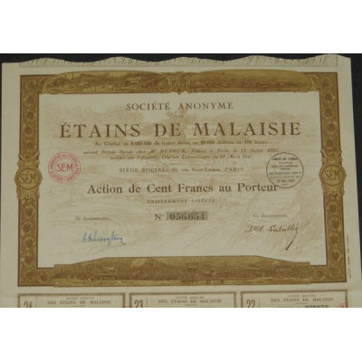 S.A. des Etains de Malaisie