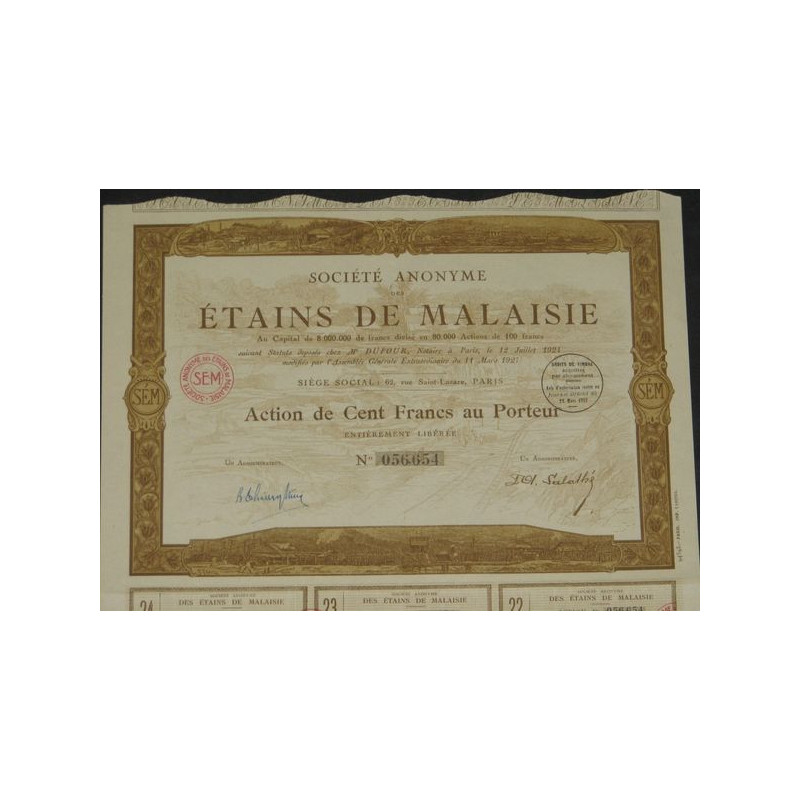 S.A. des Etains de Malaisie