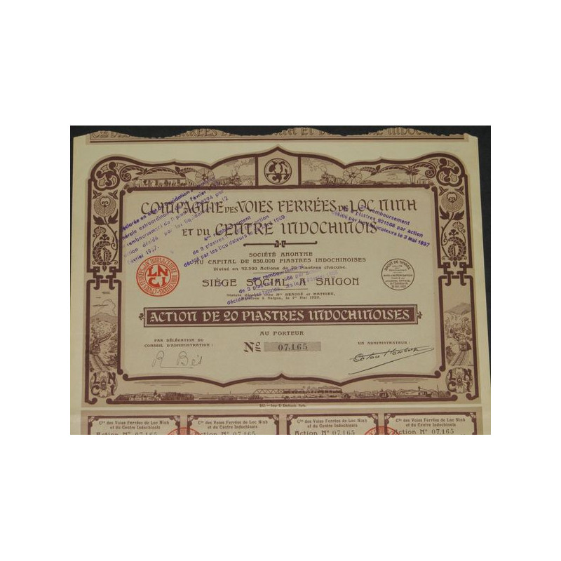 Cie des Voies Ferrées de Loc Ninh et du Centre Indochinois
