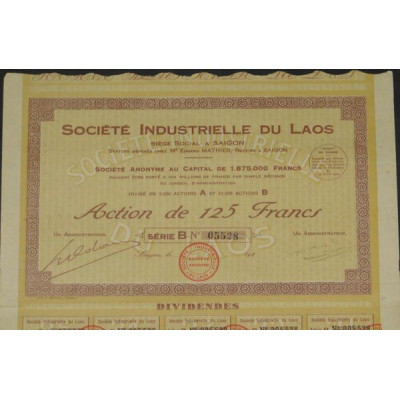 Sté Industrielle du Laos
