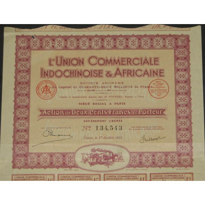 L'Union Commerciale Indochinoise & Africaine
