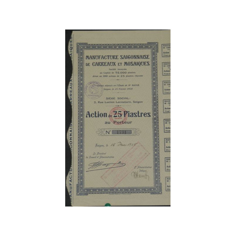 Manufacture Saigonnaise de Carreaux et Mosaïques