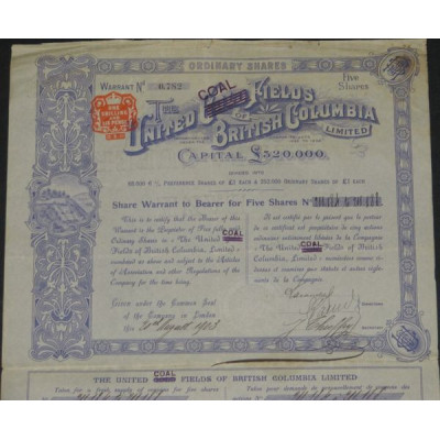 The United Coal Fields of British Columbia (5 Ac)