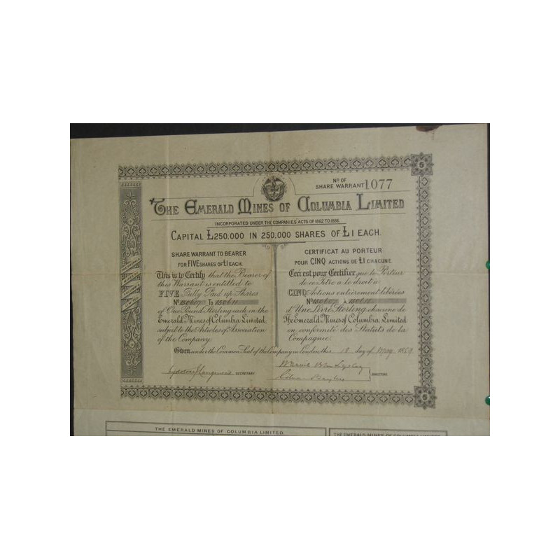 The Emerald Mines of Columbia Ltd