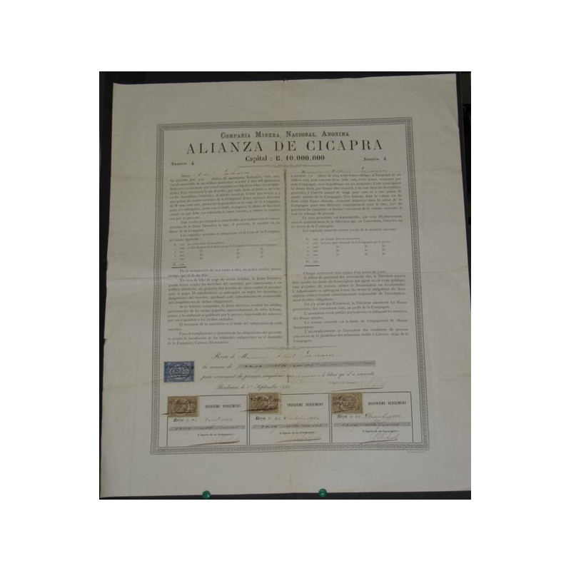 Cia Minera Nacional Anonima Alianza de Cicapra