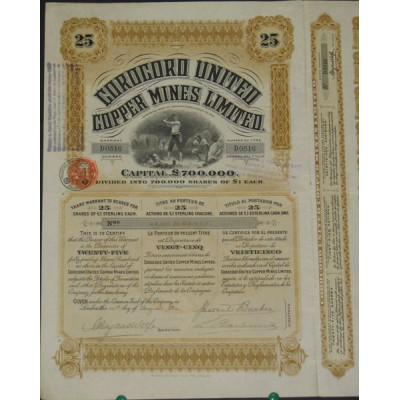 Corocoro United Copper Mines Ltd (25 Ac)