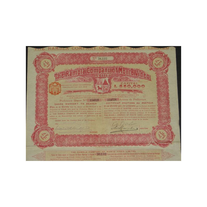 The Rambla Cy of Monte Video Ltd (4 Ac)