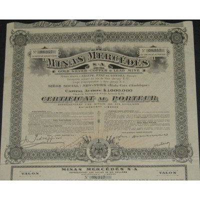 Minas Mercédès Gold Silver Copper & Lead Mine