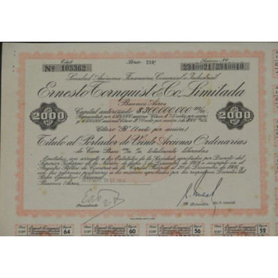 Ernesto Tornquist & Co Limitada (20 Act ordin)