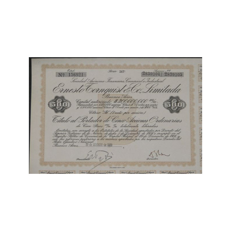 Ernesto Tornquist & Co Limitada (5 Act ordin)