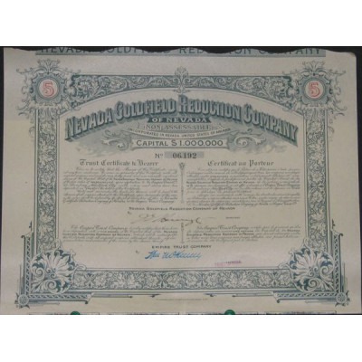 Nevada Goldfield Reduction Cy of Nevada
