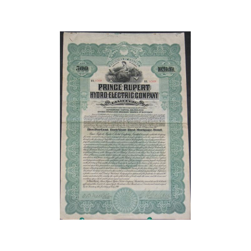 Prince Rupert Hydro-Electric Cy Ltd