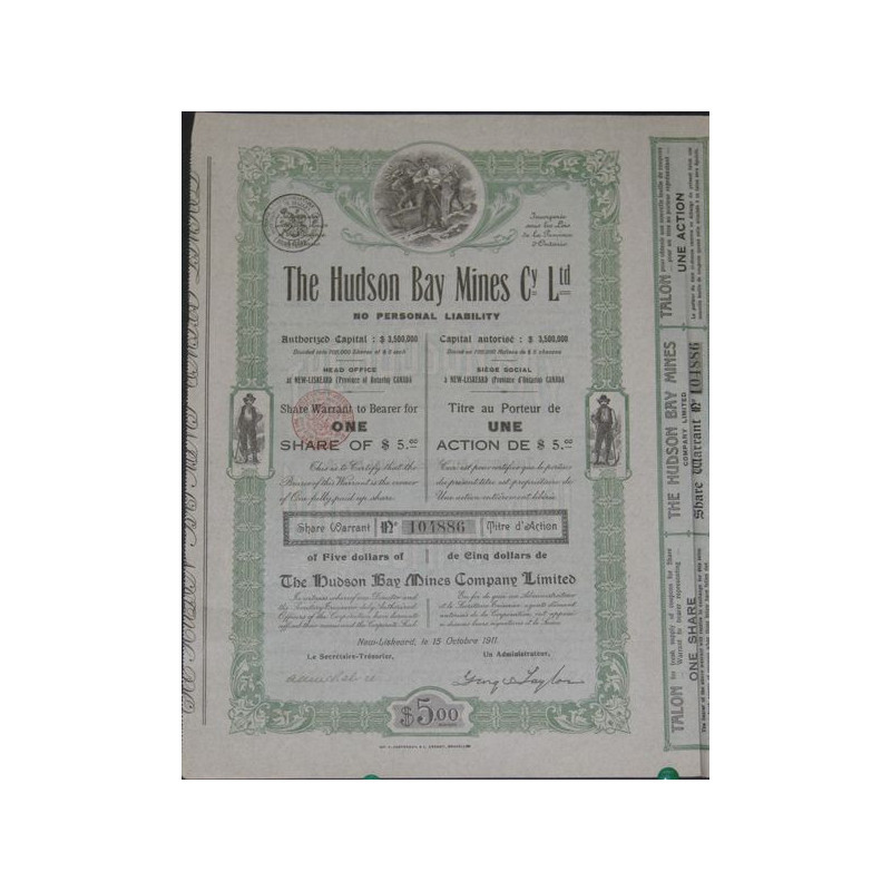 The Hudson Bay Mines Cy ltd