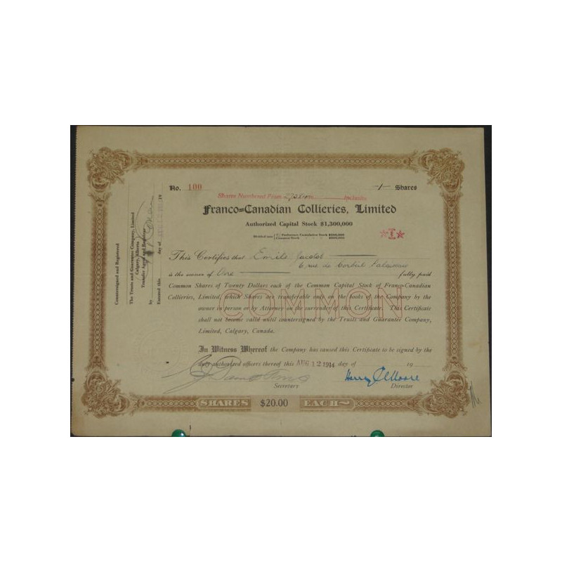 Franco-Canadian Collieries Ltd