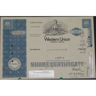 The Western Union Telegraph Cy (Titre 50 Act)