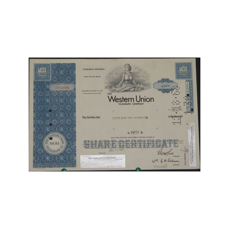 The Western Union Telegraph Cy (Titre 50 Act)