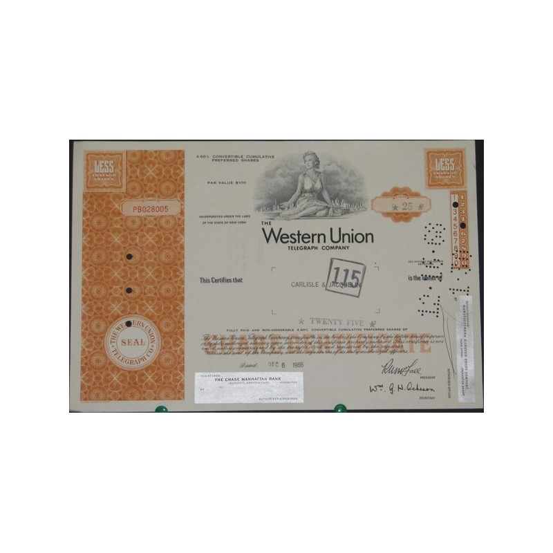 The Western Union Telegraph Cy (Titre 25 Act)