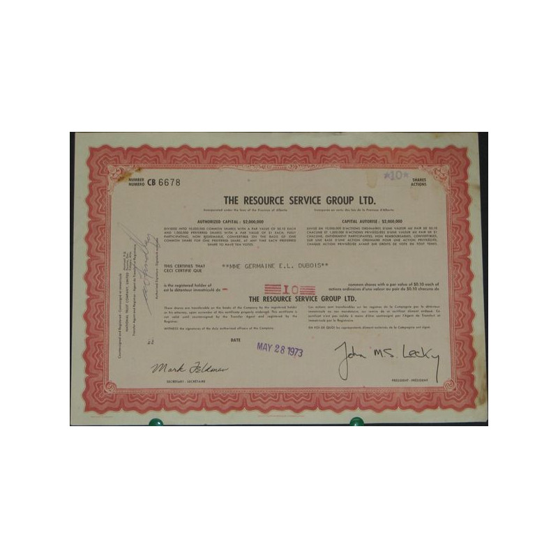 The Resource Service Group Ltd