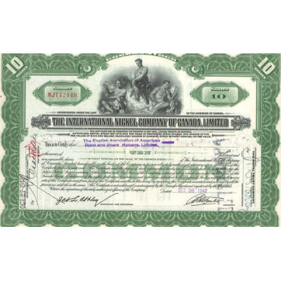 The International Nickel Cy of Canada Ltd (Titre 10 Ac)
