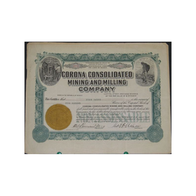 Corona Consolidated Mining and Milling Cy
