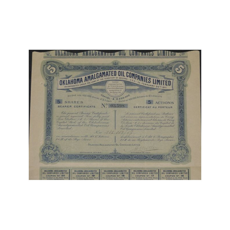 Ohlahoma Amalgamated Oil Companies Ltd