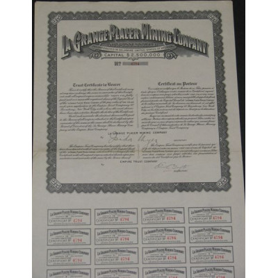 La Grange Placer Mining Cy
