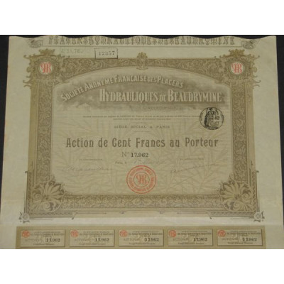 S.A. Française des Placers Hydrauliques de Beaudrymine