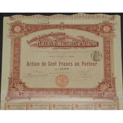 S.A. Française des Placers Hydrauliques de Siskiyou