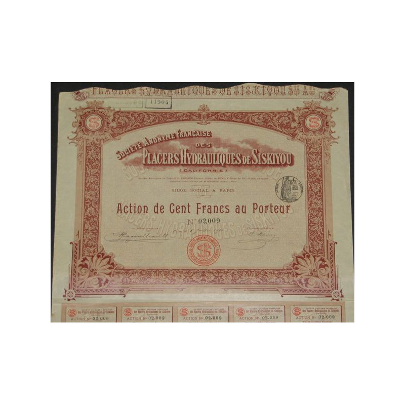 S.A. Française des Placers Hydrauliques de Siskiyou