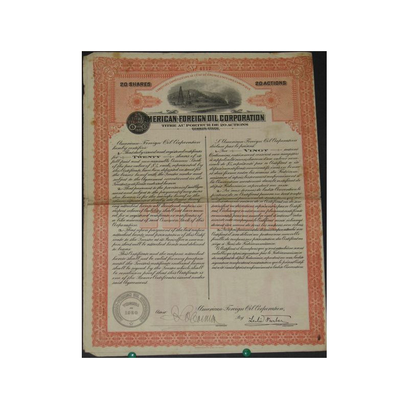 American Foreign Oil Corporation (20 Ac)