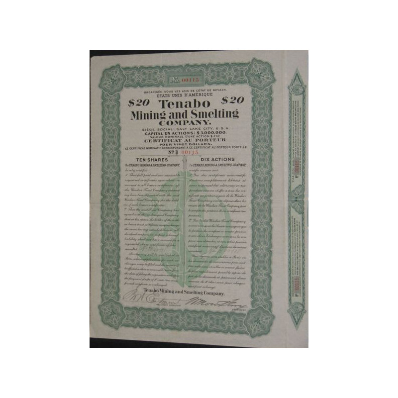 Tenabo Mining and Smelting Cy