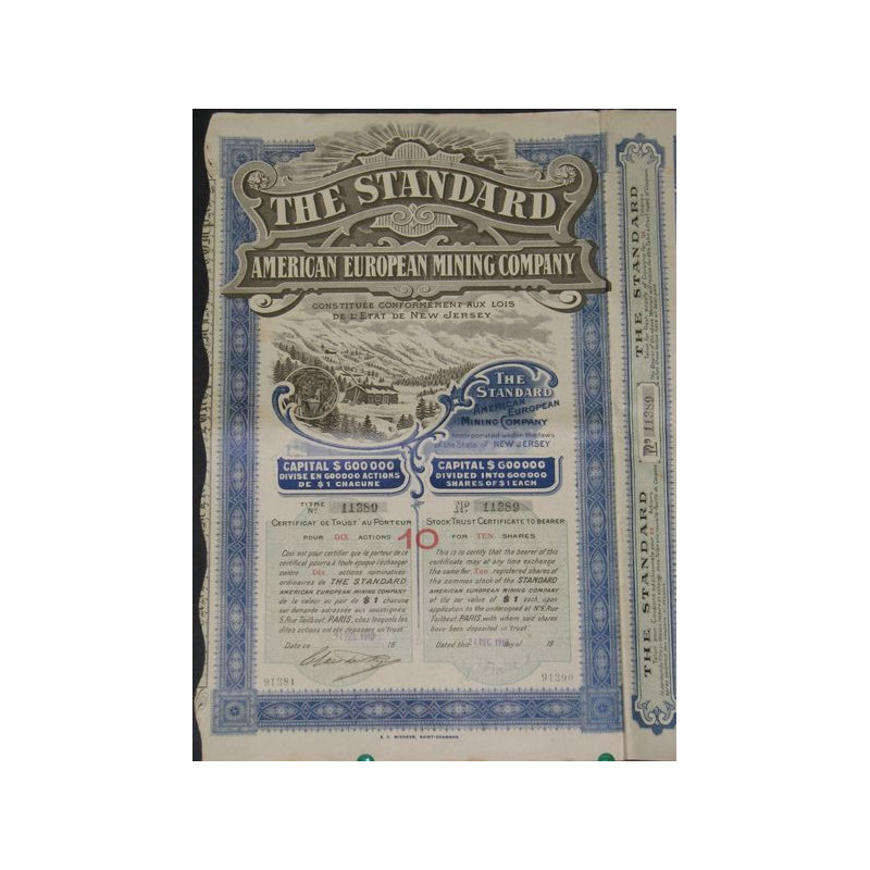 The Standard American European Mining Cy (10 Ac)