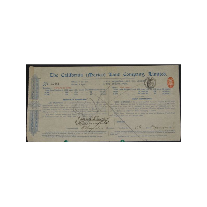 The California (Merico) Land Cy Ltd