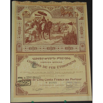 Cie Impériale des Chemins de Fer Ethiopiens (Act)