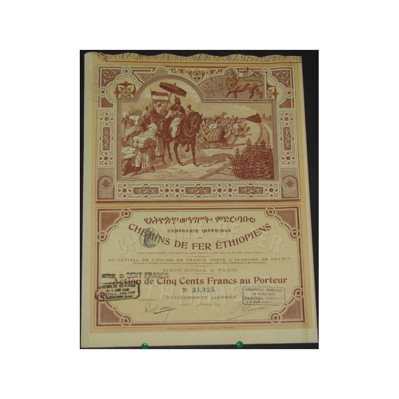 Cie Impériale des Chemins de Fer Ethiopiens (Act)