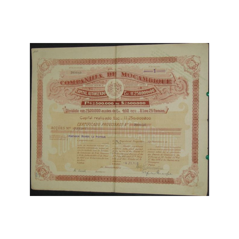 Companhia de Moçambique (Act £ 1)