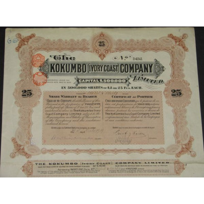 The Kokumbo (Ivory Coast) Cy (Titre 25 Act 1£)