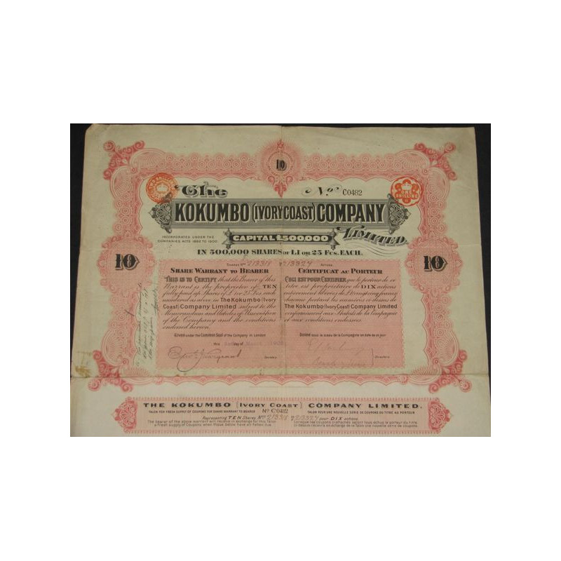 The Kokumbo (Ivory Coast) Cy (Titre 10 Act 1£)