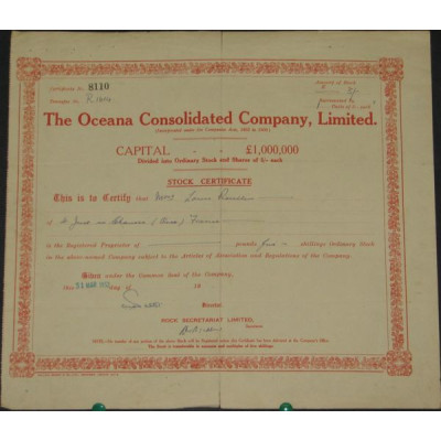 The Oceana Consolidated Cy Ltd (Certif)