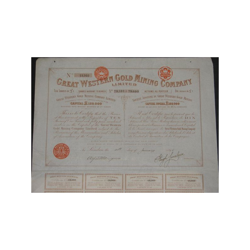Great Western Gold Mining Cy Ltd (10 Ac)