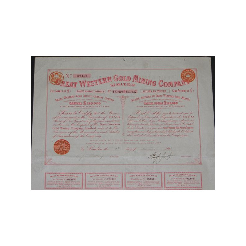 Great Western Gold Mining Cy Ltd (5 Ac)