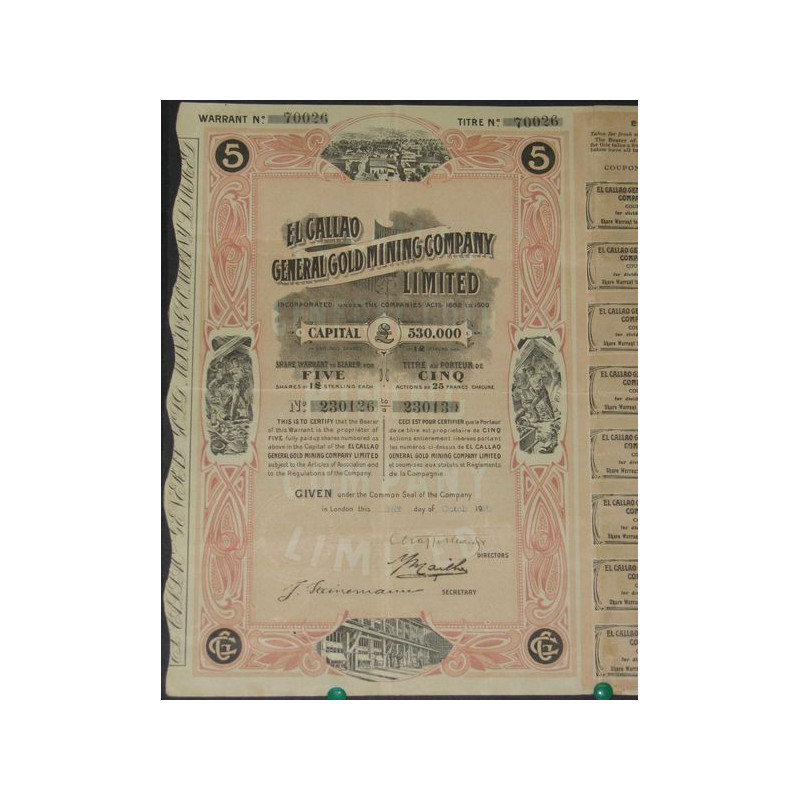 El Callao General Gold Mining Cy Ltd