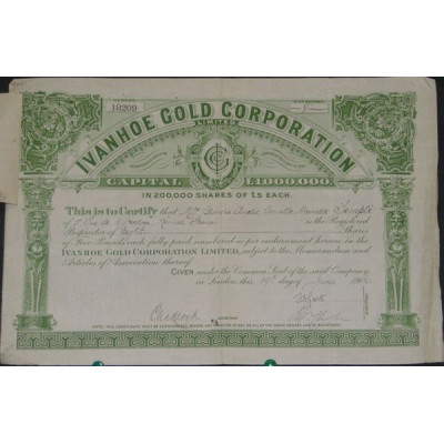 Ivanhoe Gold Corporation Ltd
