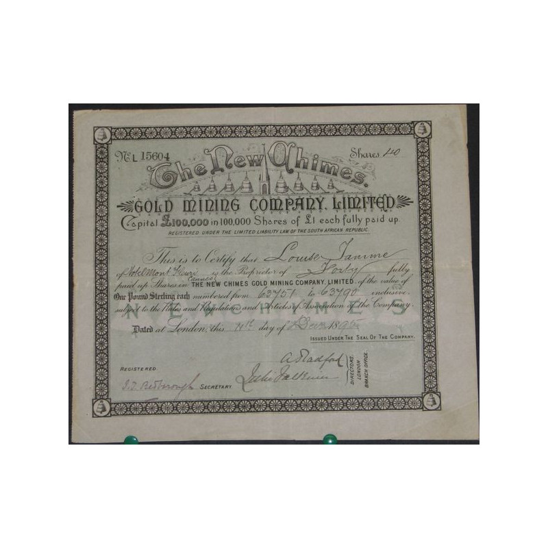 The New Chimes Gold Mining cy Ltd